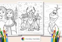 Frozen coloring book printable